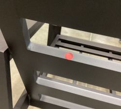 Open Box: Malibu Metal Outdoor Lounge Chair Frame - Black