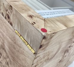 Open Box: Stella Jewelry Box, Large - Light Burlwood