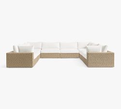 Kostas Wicker 8-Piece U-Shaped Outdoor Sectional (172")