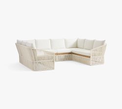 Lakewood Rope 6-Piece U-Shaped Outdoor Sectional (133")