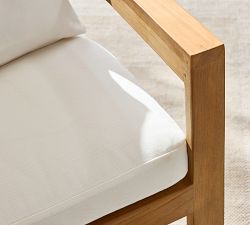 Malibu Teak Curved Outdoor Dining Armchair