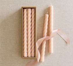 Twisted Taper Candles - Set of 6
