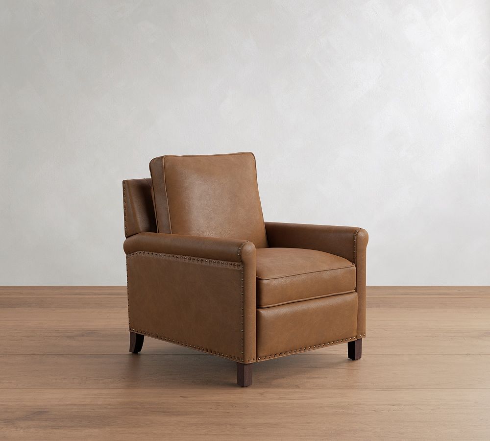 Tyler Roll Arm Leather Recliner