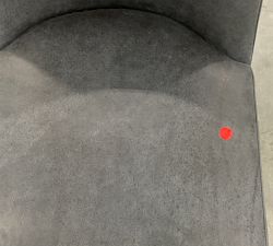 Open Box: Layton Leather Swivel Counter Height Stool - Keystone Navy, Gray Wash Legs