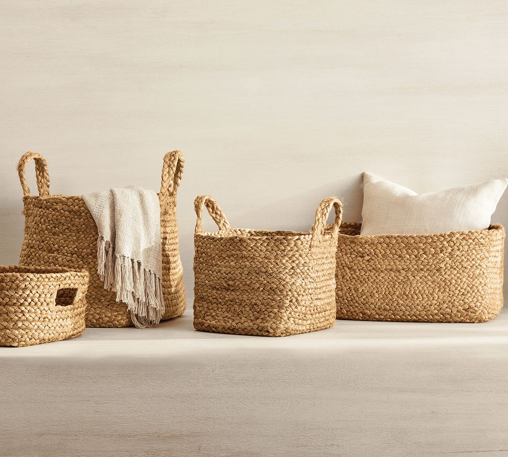 Large Tote Lucca Basket - 13.75"Diam x 13.75"H