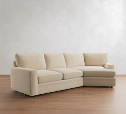 Pearce Square Arm Deep Seat Cuddle Chaise Sectional (137"&ndash;167")