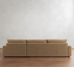 Sierra Leather Chaise Sectional (139"&ndash;154")