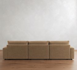 Sierra Leather Modular Chaise Sectional (147")