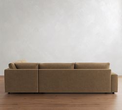 Sierra Leather Return Bumper Sectional (128"&ndash;138")