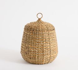 Vera Tulip Lidded Basket