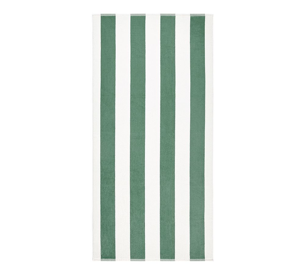 Classic Awning Striped Towel - Iceberg Green