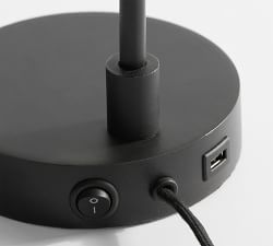 Claremont Flared Glass Table Lamp (25")