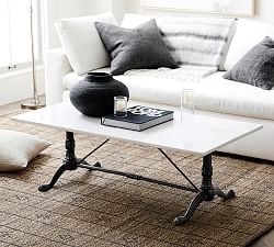 Rae Rectangular Marble Coffee Table