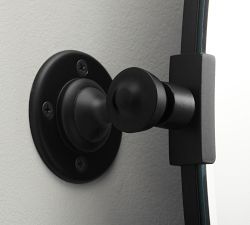 Vintage Frameless Round Pivot Mirror