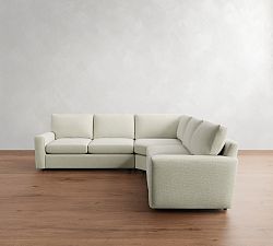Pearce Modern Square Arm 3-Piece L-Shaped Sectional (118")