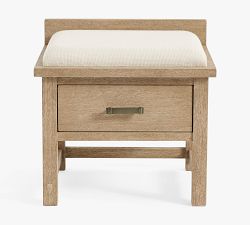 Farmhouse Upholstered Dresser Seat by Michael Graves Design