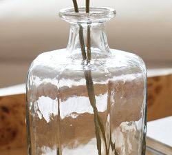 Handcrafted Café Hammered Glass Vase