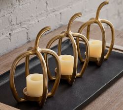 Handcrafted Fallon Pumpkin Candle Holder
