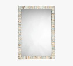 Isla Mother Of Pearl Rectangular Wall Mirror
