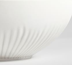 Ridge Textured Stoneware Serving Bowl