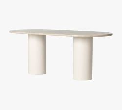 Rockfall Marble Oval Dining Table (78")