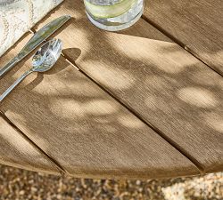 Woodside Round Extendable Outdoor Dining Table (54"-74")