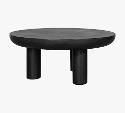 Alina Concrete Round Outdoor Coffee Table (36")