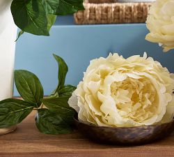 Faux Yellow Oversized Peony Bundle