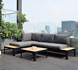 Chattanooga Teak 3-Piece Outdoor Sectional Set (99")