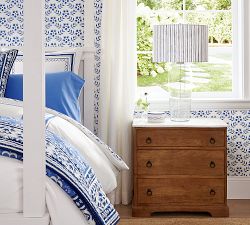 Carter Glass Table Lamp with Mark D. Sikes Pixie Shade (29")