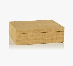 Merlin Grasscloth Decorative Box