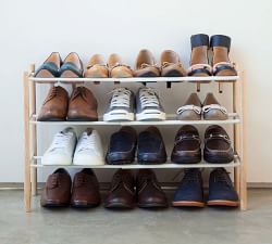 Plain Expandable 3-Tier Shoe Rack