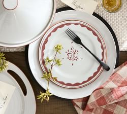 Sienna Tile Terracotta Salad Plates - Set of 4