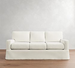 Buchanan Modern Square Arm Slipcovered Sleeper Sofa (54"&ndash;84")