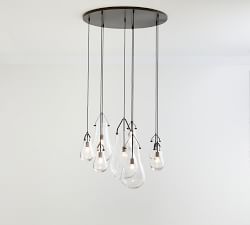 Drayton Recycled Glass 8-Light Chandelier (41")