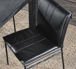 Eugina Leather Dining Chairs - Set of 2