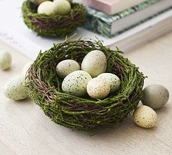 Faux Speckled Decorative Eggs