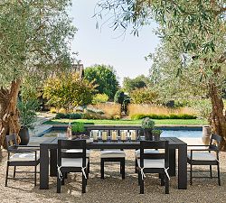 Get the Look: Malibu Metal Grand Outdoor Dining Table + Chair