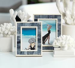 Meredith Blue Carved Frames