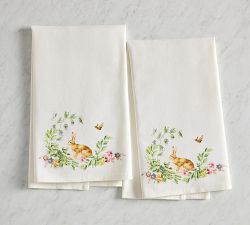 Botanical Bunny Cotton Tea Towels - Set of 2
