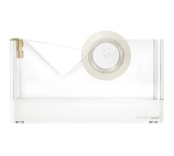 Gold Acrylic Desktop Accessories - Deluxe Set