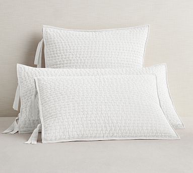 Pick-Stitch Handcrafted Quilted Pillow Sham | Pottery Barn
