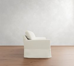 Buchanan Modern Square Arm Slipcovered Sleeper Sofa (54"&ndash;84")