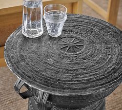 Frog Drum Metal Outdoor Side Tables (12"-25")