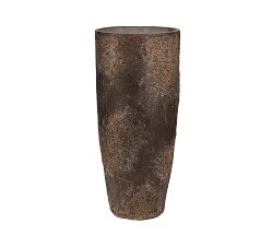 Textured Tall Tapered Cylinder Ficonstone Planters