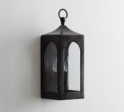 Caleb Outdoor Metal Lantern Sconce (20")