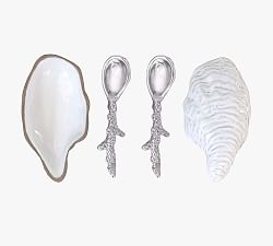Ceramic Oyster Salt &amp; Pepper Pinch