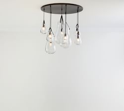 Drayton Recycled Glass 8-Light Chandelier (41")