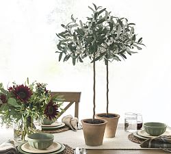 Faux Olive Topiary