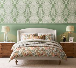 Kravet Ikat Lumbar Pillow With Fringe